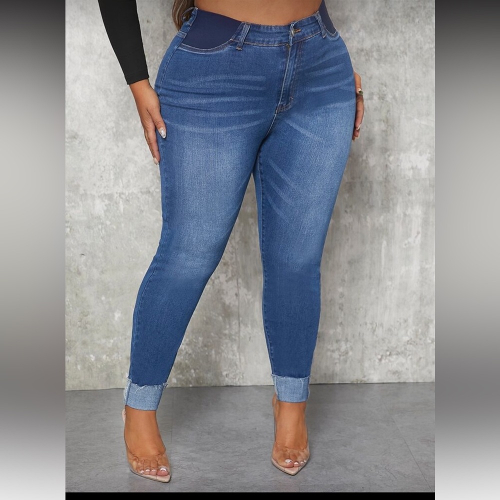 SHEIN Curve High Waist Skinny Jeans size 1X